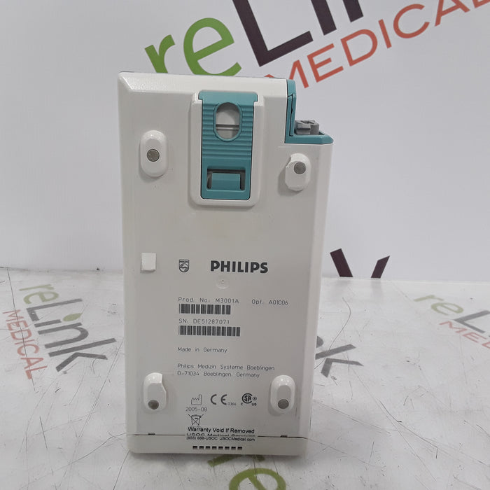 Philips M3001A-A01C06 Fast SpO2, NIBP, ECG, Temp, IBP MMS Module