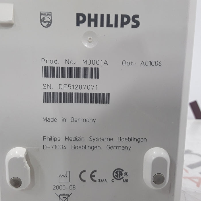 Philips M3001A-A01C06 Fast SpO2, NIBP, ECG, Temp, IBP MMS Module