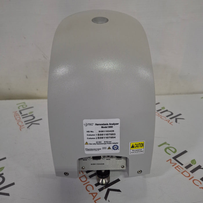 Haemonetics Haemoscope Thrombelastograph Model 5000 Hemostasis Analyzer
