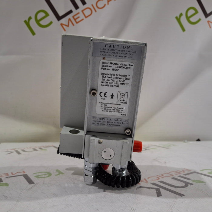Maxtec, Inc. MAXBlend Low Flow Air/Oxygen Blender