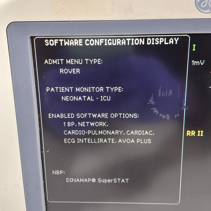 GE Healthcare Dash 4000 - GE/Nellcor SpO2 Patient Monitor