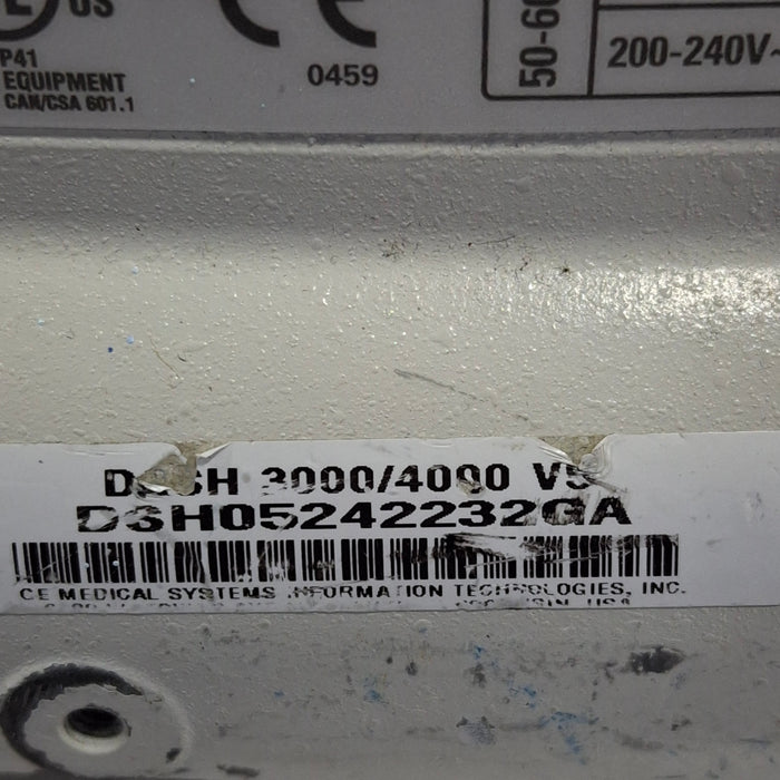 GE Healthcare Dash 4000 - GE/Nellcor SpO2 Patient Monitor