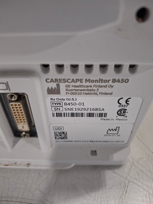 GE Healthcare Carescape B450 Neonatal Care Patient Monitor