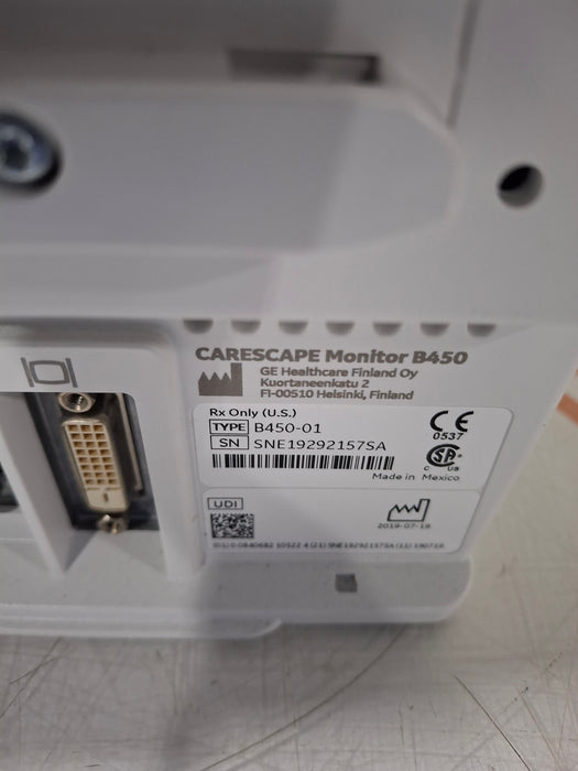 GE Healthcare Carescape B450 Neonatal Care Patient Monitor