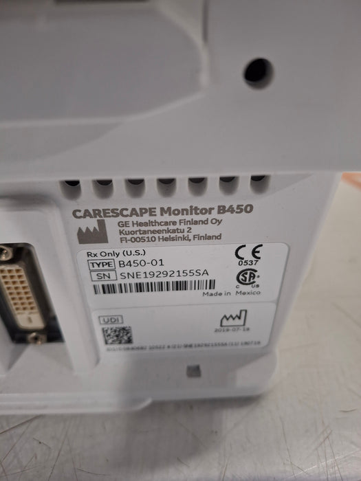 GE Healthcare Carescape B450 Neonatal Care Patient Monitor