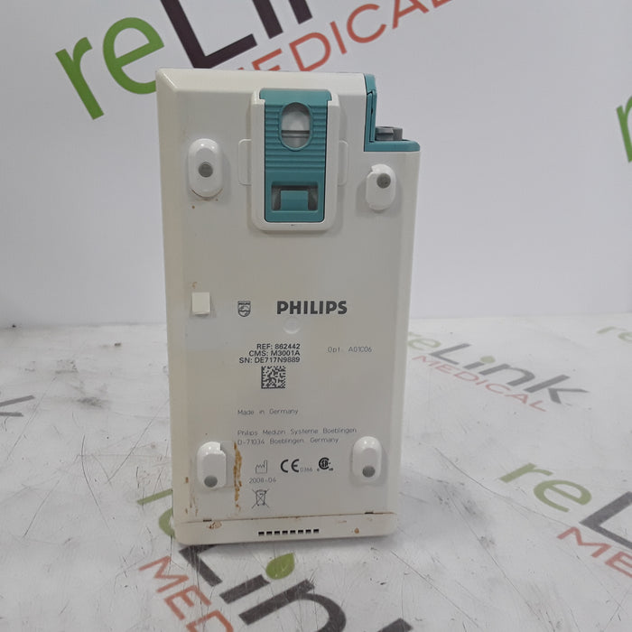 Philips M3001A-A01C06 Fast SpO2, NIBP, ECG, Temp, IBP MMS Module
