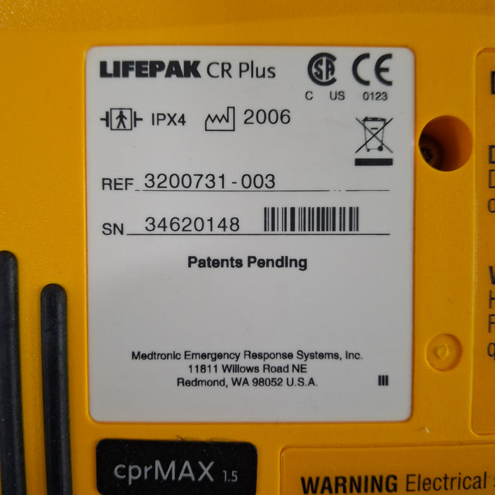 Medtronic LifePak CR Plus Defibrillator