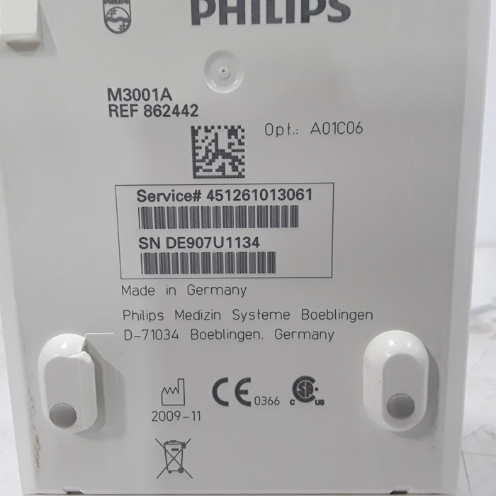 Philips M3001A-A01C06 Fast SpO2, NIBP, ECG, Temp, IBP MMS Module