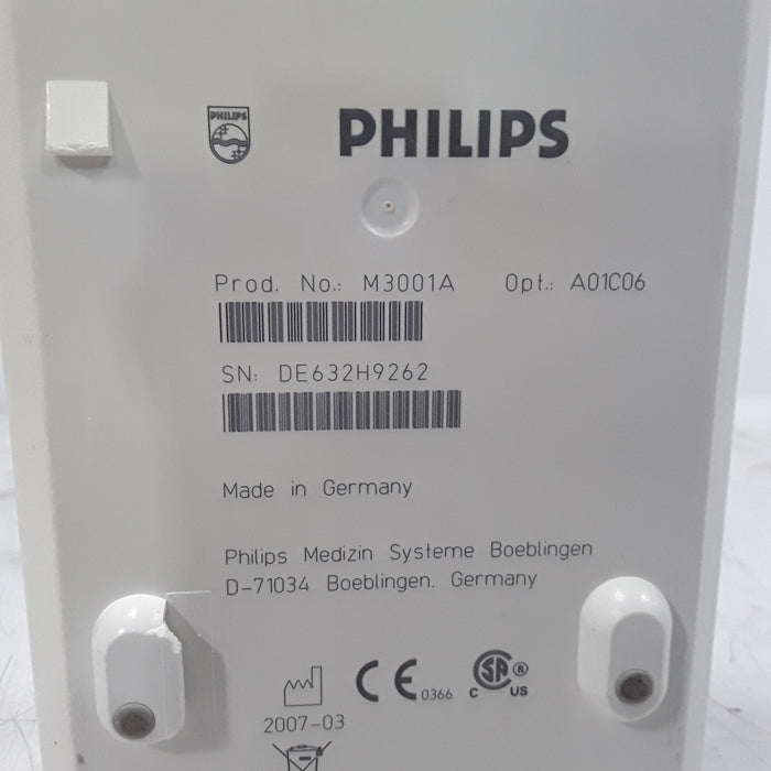 Philips M3001A-A01C06 Fast SpO2, NIBP, ECG, Temp, IBP MMS Module