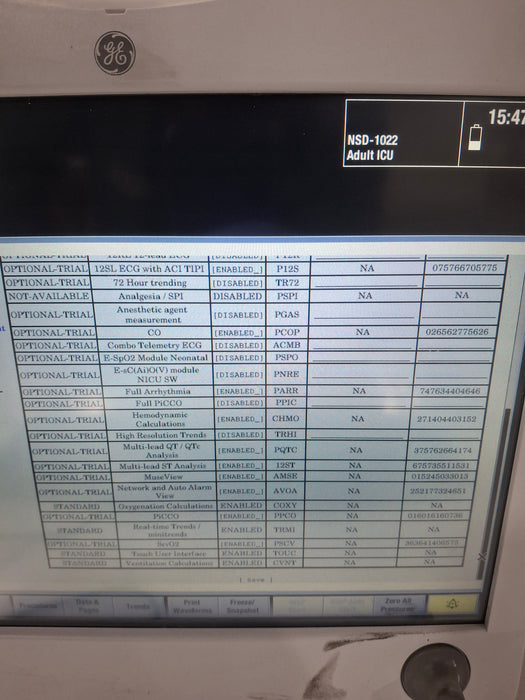 GE Healthcare Carescape B650 Critical Care Patient Monitor