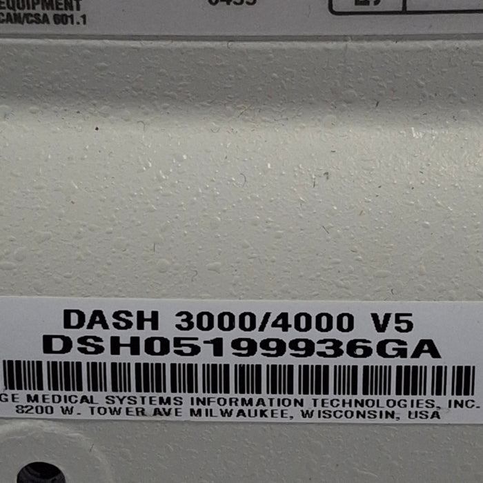 GE Healthcare Dash 4000 - GE/Nellcor SpO2 Patient Monitor