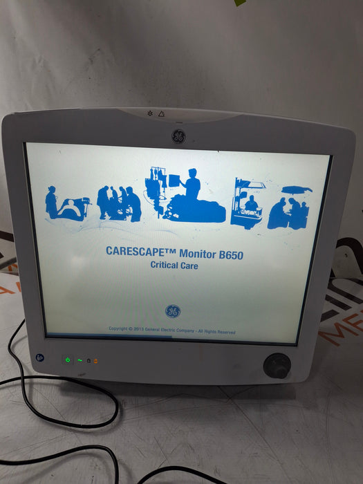 GE Healthcare Carescape B650 Critical Care Patient Monitor