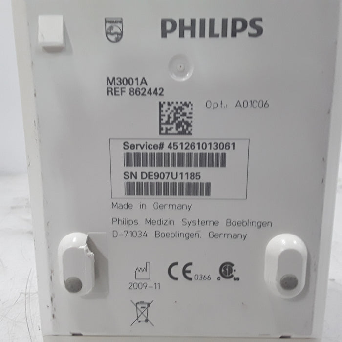 Philips M3001A-A01C06 Fast SpO2, NIBP, ECG, Temp, IBP MMS Module