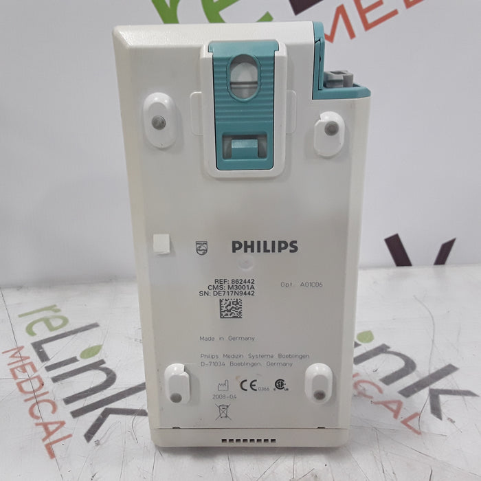 Philips M3001A-A01C06 Fast SpO2, NIBP, ECG, Temp, IBP MMS Module
