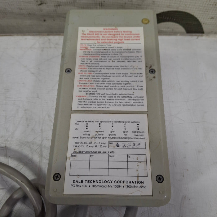 Fluke Dale 600 Safety Analyzer