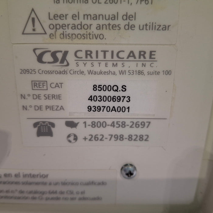 Criticare POET IQ2 Anesthetic Gas Monitor