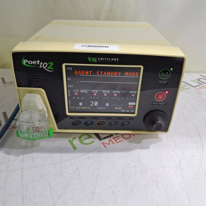 Criticare POET IQ2 Anesthetic Gas Monitor