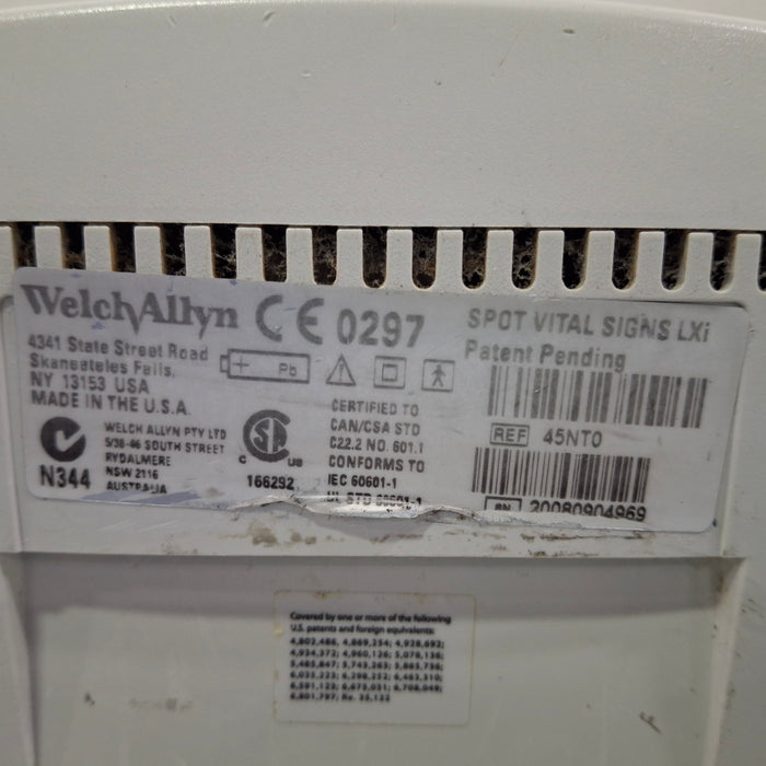 Welch Allyn Spot LXi - NIBP, SureTemp Plus, Nellcor SpO2 Vital Signs Monitor