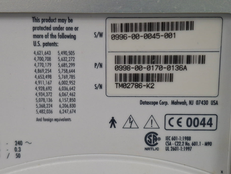 Datascope Passport 2 Patient Monitor