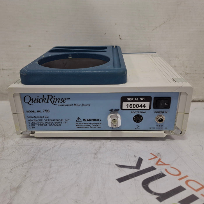 American OptiSurgical Model 750 QuickRinse Instrument Rinse System