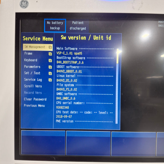 GE Healthcare B40 Patient Monitor