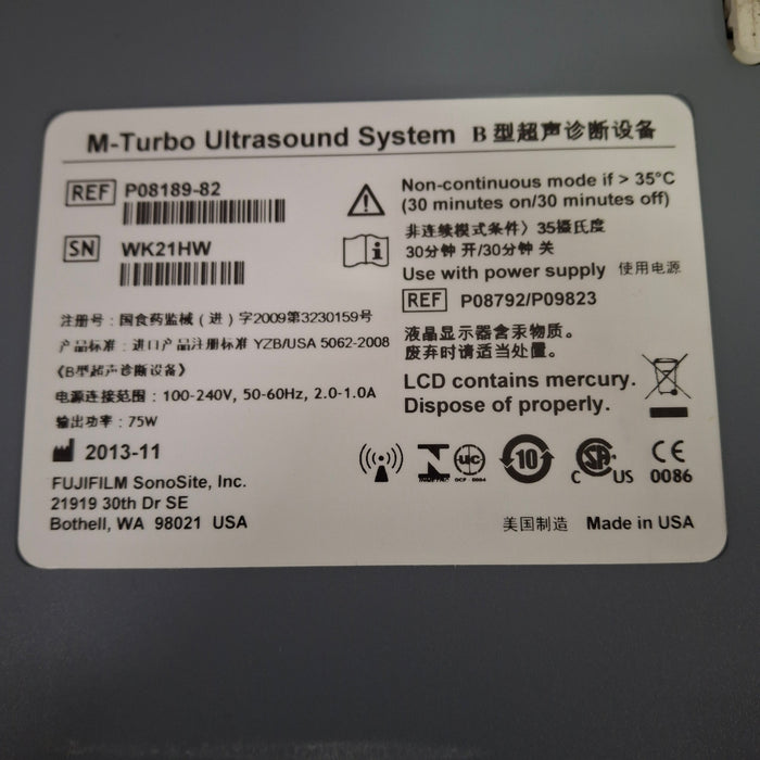Sonosite M-Turbo Ultrasound