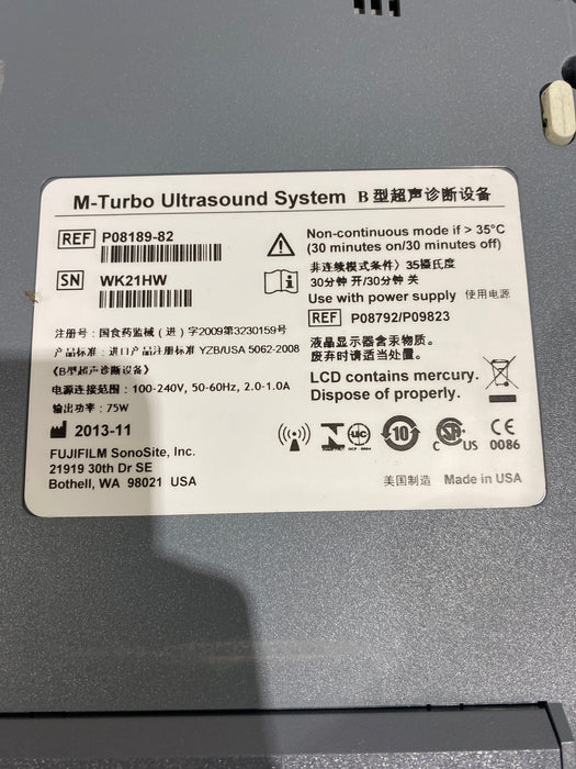 Sonosite M-Turbo Ultrasound