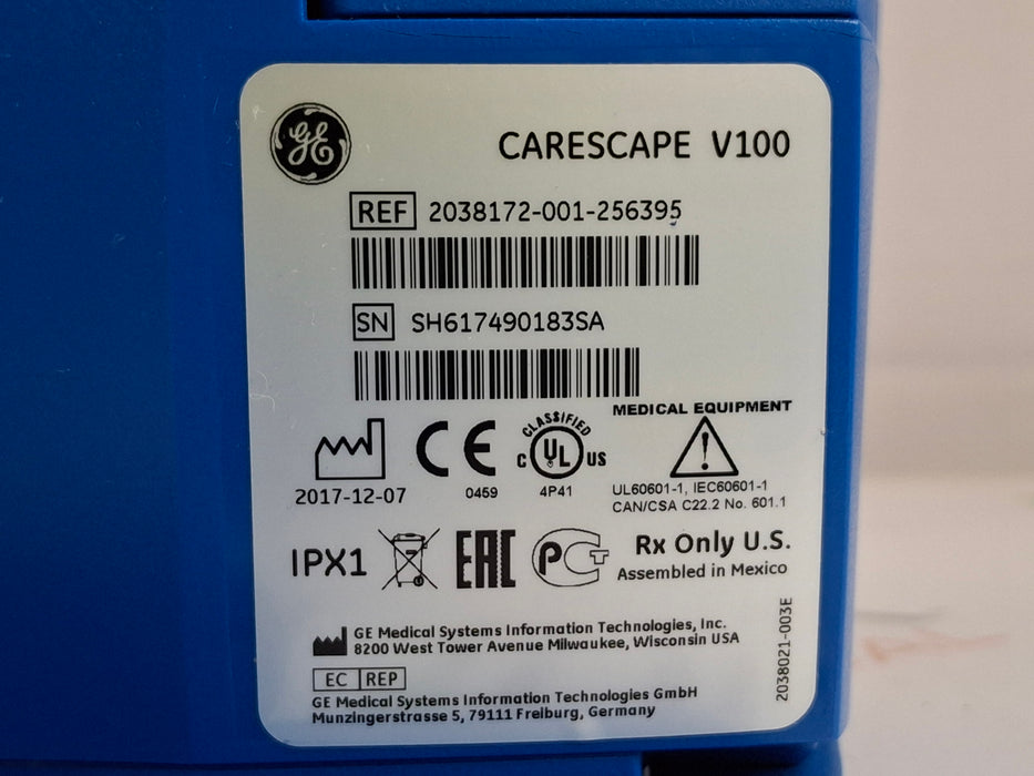 GE Healthcare Dinamap V100 - NIBP, SpO2, Temp Vital Signs Monitor