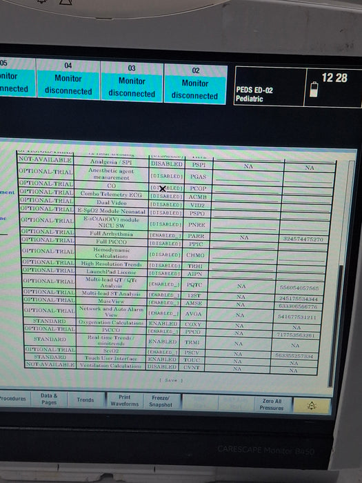 GE Healthcare Carescape B450 Critical Care Patient Monitor
