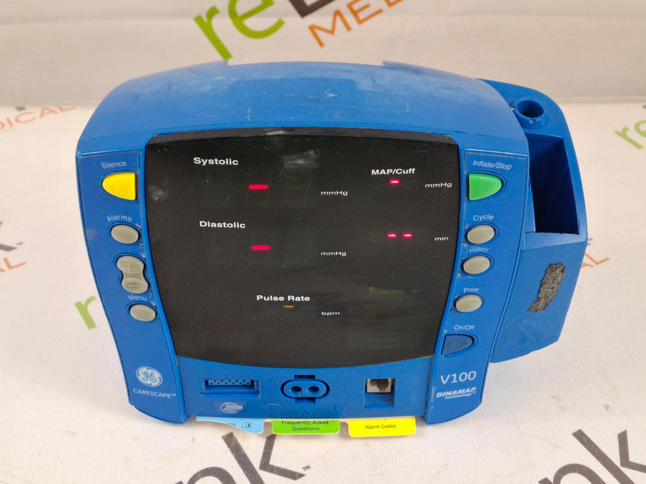 GE Healthcare Dinamap V100 - NIBP, SpO2, Temp Vital Signs Monitor