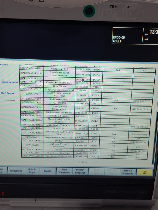 GE Healthcare Carescape B450 Critical Care Patient Monitor