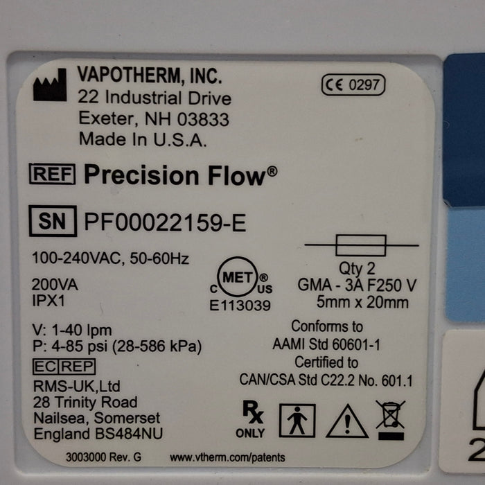 Vapotherm Precision Flow Meter Humidifier