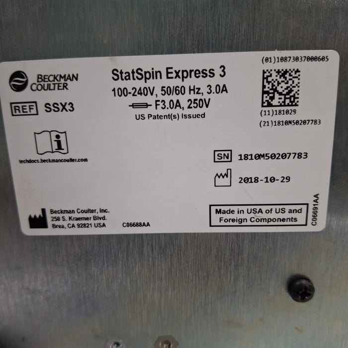 IRIS Medical StatSpin Express 3 Centrifuge