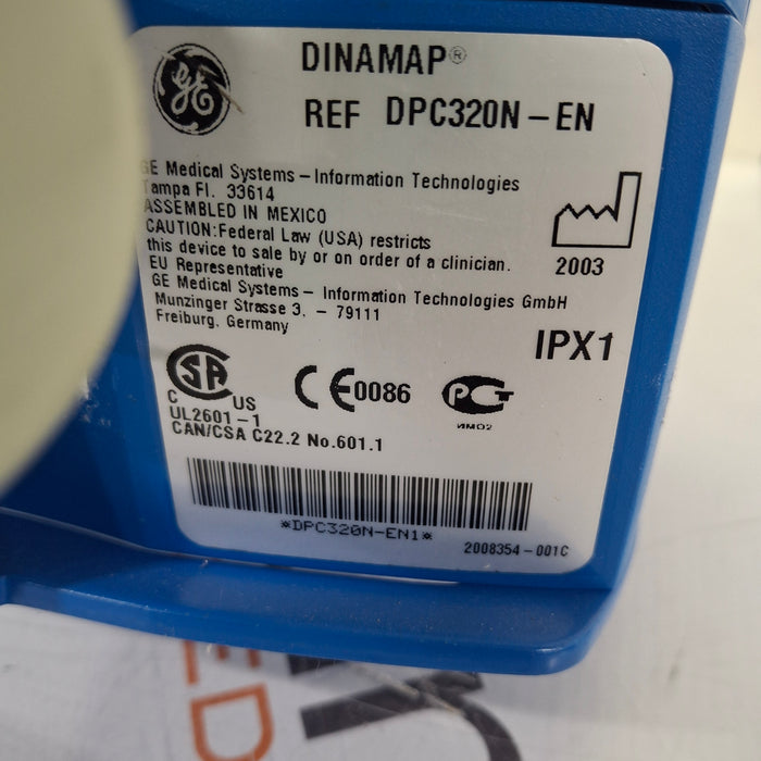 GE Healthcare Dinamap ProCare 320 Vital Signs Monitor