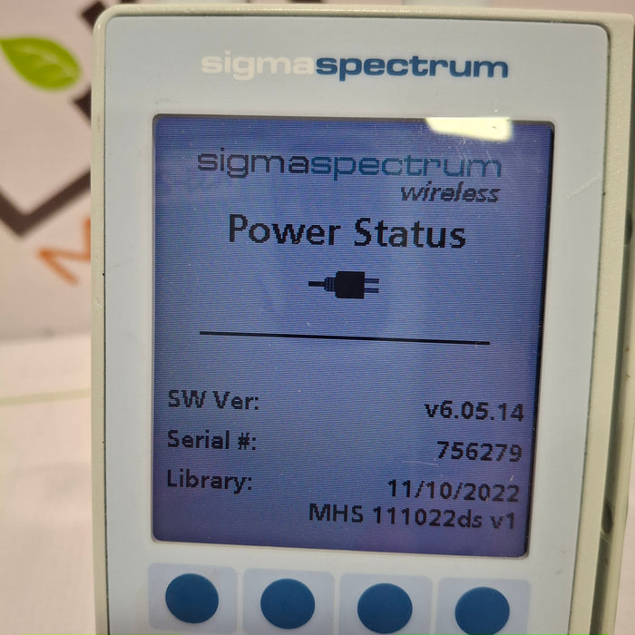 Baxter Sigma Spectrum 6.05.14 with A/B/G/N Battery Infusion Pump