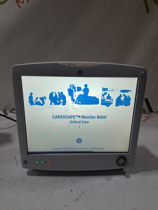GE Healthcare GE Healthcare Carescape B650 Critical Care Patient Monitor Patient Monitors reLink Online