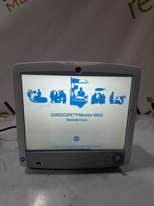 GE Healthcare Carescape B650 Neonatal Care Patient Monitor