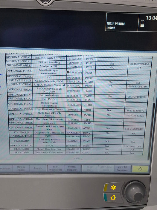 GE Healthcare Carescape B650 Neonatal Care Patient Monitor
