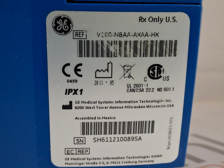 GE Healthcare Dinamap V100 - NIBP, SpO2, Temp Vital Signs Monitor