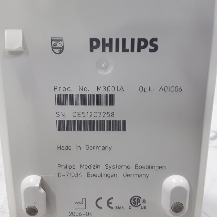 Philips M3001A-A01C06 Fast SpO2, NIBP, ECG, Temp, IBP MMS Module