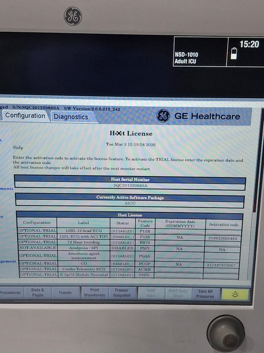 GE Healthcare GE Healthcare Carescape B650 Critical Care Patient Monitor Patient Monitors reLink Online