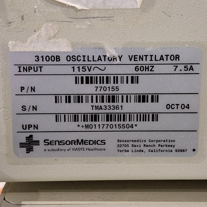 CareFusion SensorMedics 3100B Ventilator