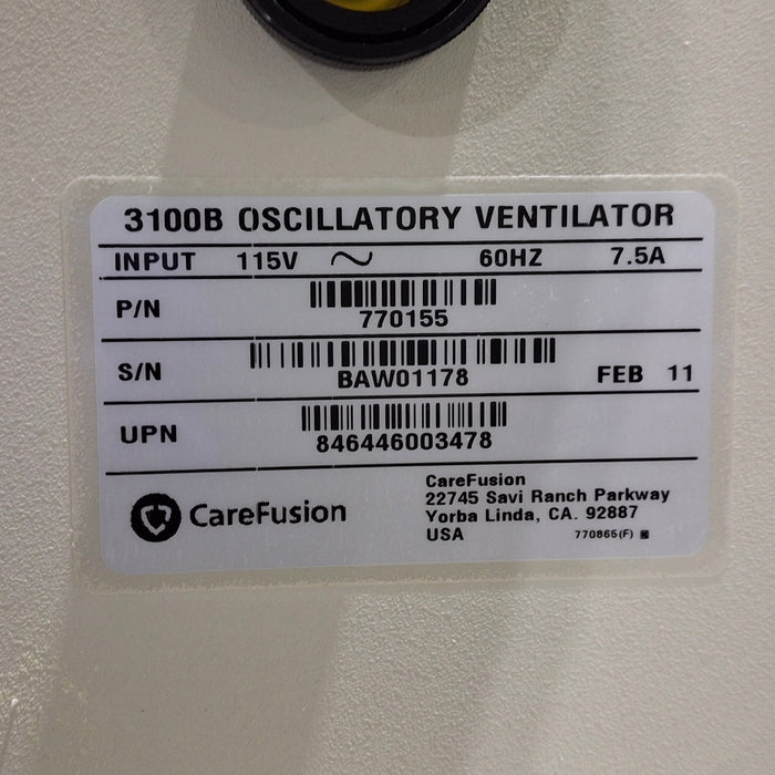 CareFusion SensorMedics 3100B Ventilator