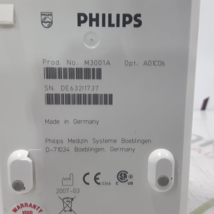 Philips M3001A-A01C06 Fast SpO2, NIBP, ECG, Temp, IBP MMS Module
