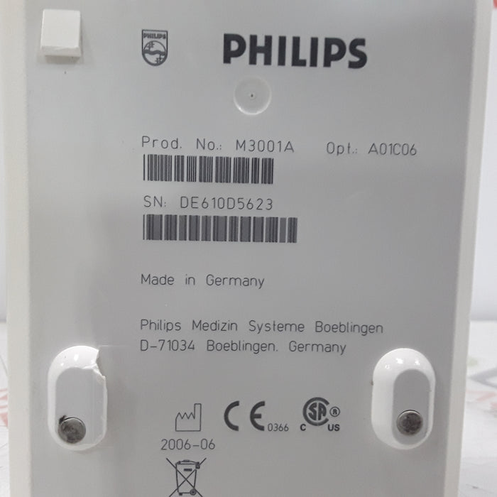 Philips M3001A-A01C06 Fast SpO2, NIBP, ECG, Temp, IBP MMS Module