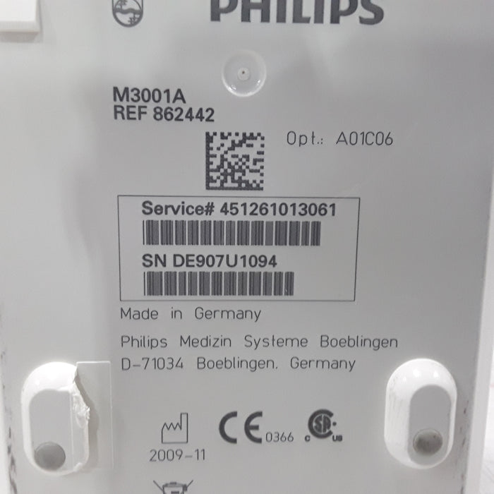 Philips M3001A-A01C06 Fast SpO2, NIBP, ECG, Temp, IBP MMS Module