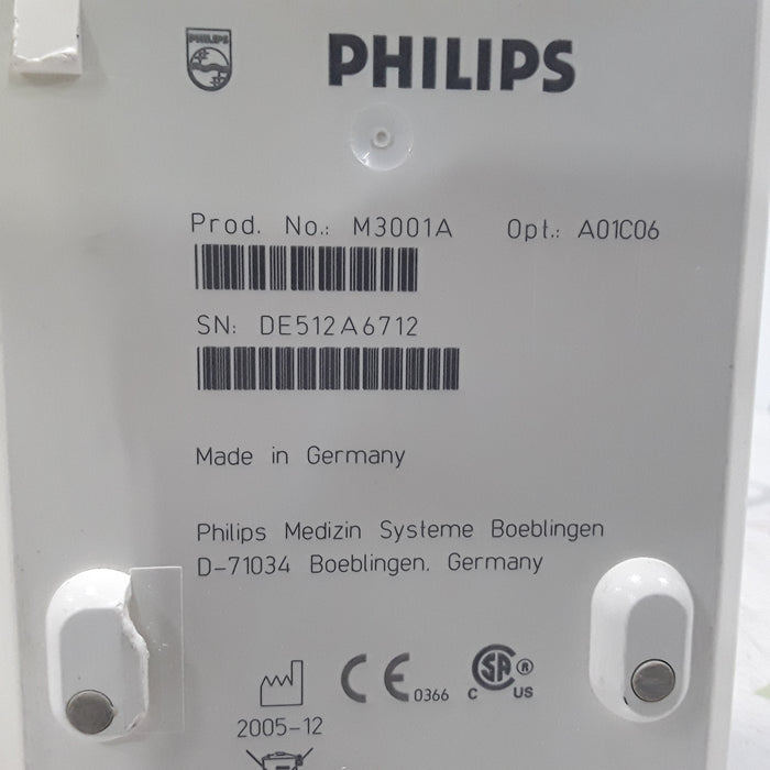 Philips M3001A-A01C06 Fast SpO2, NIBP, ECG, Temp, IBP MMS Module