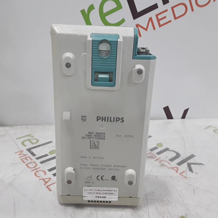 Philips M3001A-A01C06 Fast SpO2, NIBP, ECG, Temp, IBP MMS Module