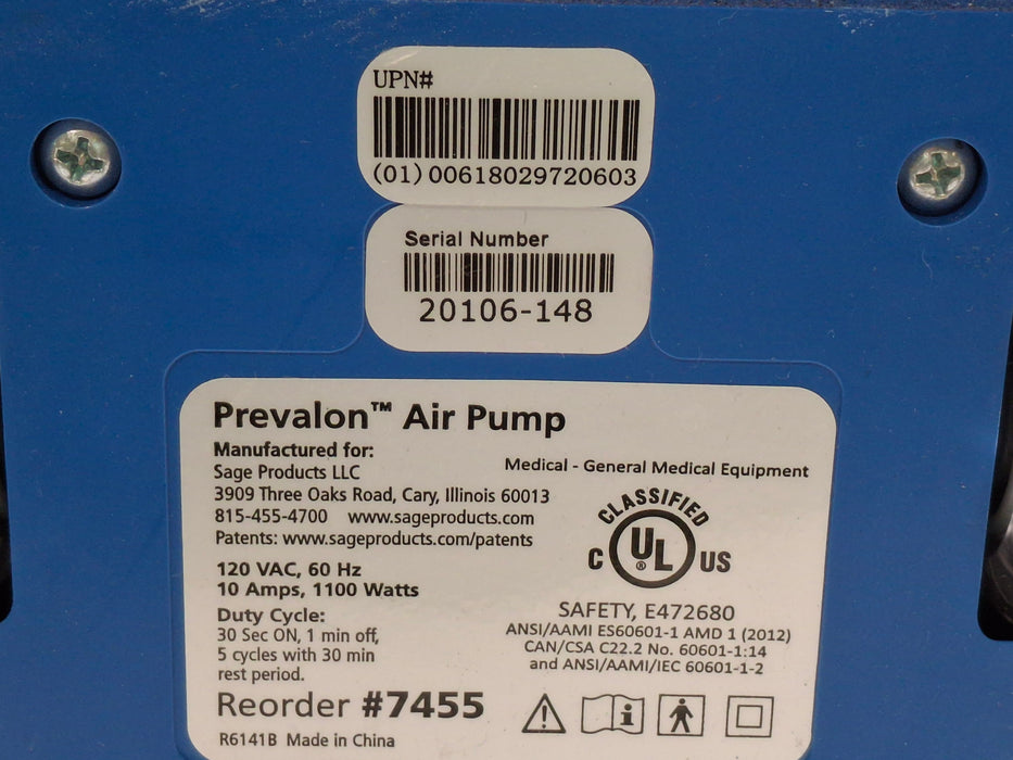 Sage Products, LLC Prevalon Air Pump
