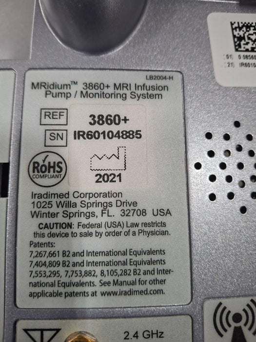 Iradimed MRidium 3860+ w/3861 MRI Infusion Pump